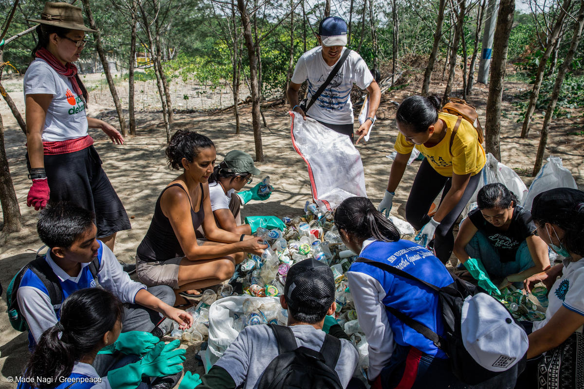 Beach Clean Up Activity in Bali